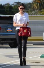 EMMY ROSSUM Leaves a Veterinary Clinic in Los Angeles