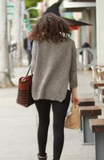 EMMY ROSSUM Leaves Urth Caffe in Beverly Hills