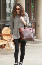EMMY ROSSUM Leaves Urth Caffe in Beverly Hills