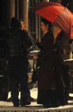 EVA GREEN on the Set of Penny Dreadful in Dublin