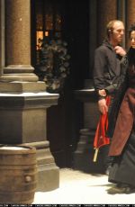 EVA GREEN on the Set of Penny Dreadful in Dublin