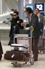 EVA LONGORIA Arrives at Airport in Paris