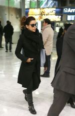 EVA LONGORIA Arrives at Airport in Paris