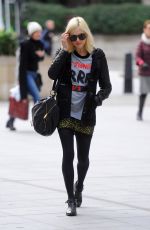 FEARNE COTTON Arrives at BBC Radio 1 Studios in London
