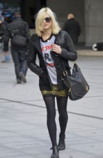 FEARNE COTTON Arrives at BBC Radio 1 Studios in London