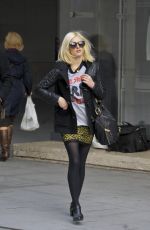 FEARNE COTTON Arrives at BBC Radio 1 Studios in London
