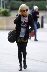FEARNE COTTON Arrives at BBC Radio 1 Studios in London