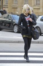 FEARNE COTTON Arrives at BBC Radio 1 Studios in London