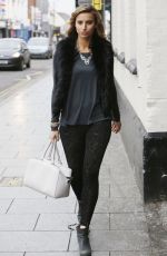 FERNE MCCANN in Tights Out and About in Essex