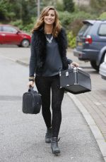 FERNE MCCANN in Tights Out and About in Essex