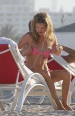 GEORGIA MAY JAGGER in Bikini at a Beach in Miami