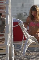 GEORGIA MAY JAGGER in Bikini at a Beach in Miami