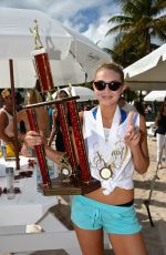 GIGI HADID at SI Swimsuit Beach Volleyball Tournament in Miami