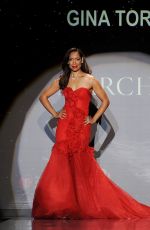 GINA TORRES at Go Red for Women, The Heart Truth Fashion Show in New York