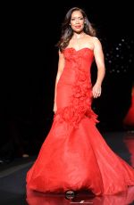 GINA TORRES at Go Red for Women, The Heart Truth Fashion Show in New York