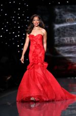 GINA TORRES at Go Red for Women, The Heart Truth Fashion Show in New York