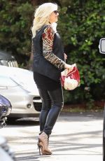 GWEN STEFANI Leaves Bel-Air Hotle in Bel-Air