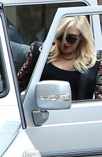GWEN STEFANI Leaves Bel-Air Hotle in Bel-Air