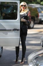 GWEN STEFANI Leaves Bel-Air Hotle in Bel-Air
