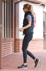 GWYNETH PALTROW in Tights Arrives at Tracy Anderson Gym in Brentwood