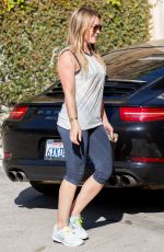 HILARY DUFF Arrives at a Friend