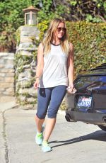 HILARY DUFF Arrives at a Friend