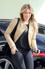HILARY DUFF Arrives at a Gym Class in West Hollywood