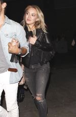 HILARY DUFF Arrives at Miley Cyrus Concert at Staples Center in Los Angeles