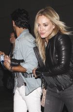 HILARY DUFF Arrives at Miley Cyrus Concert at Staples Center in Los Angeles