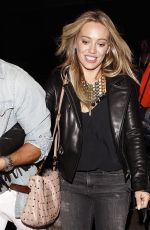HILARY DUFF Arrives at Miley Cyrus Concert at Staples Center in Los Angeles
