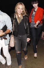 HILARY DUFF Arrives at Miley Cyrus Concert at Staples Center in Los Angeles