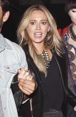 HILARY DUFF Arrives at Miley Cyrus Concert at Staples Center in Los Angeles