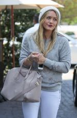 HILARY DUFF in Tight Jeans at Cecconi