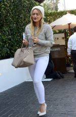 HILARY DUFF in Tight Jeans at Cecconi