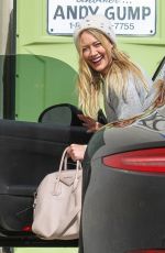 HILARY DUFF in Tight Jeans at Cecconi