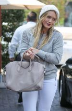 HILARY DUFF in Tight Jeans at Cecconi
