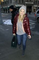HILARY DUFF Out and About in New York