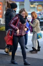 HILARY DUFF Out in New York