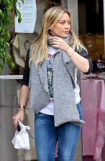 HILARY DUFF Out Shopping in West Hollywood