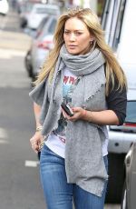 HILARY DUFF Out Shopping in West Hollywood
