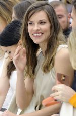 HILARY SWANK at Savatore Ferragamo Fashion Show in Milan