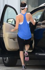 JAIMIE ALEXANDER at Rise Movement Gym in Beverly Hills