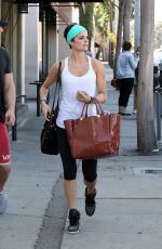 JAIMIE ALEXANDER Leaves Rise Movement Gym in Beverly Hills
