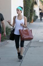JAIMIE ALEXANDER Leaves Rise Movement Gym in Beverly Hills