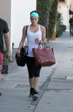 JAIMIE ALEXANDER Leaves Rise Movement Gym in Beverly Hills