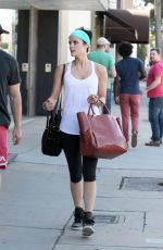 JAIMIE ALEXANDER Leaves Rise Movement Gym in Beverly Hills