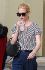 JANUARY JONES Out and About in Brentwood