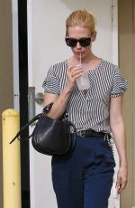 JANUARY JONES Out and About in Brentwood