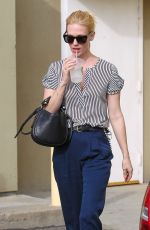 JANUARY JONES Out and About in Brentwood