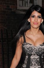JASMIN WALIA in Tight Mini Dress at Mayfair Club in London